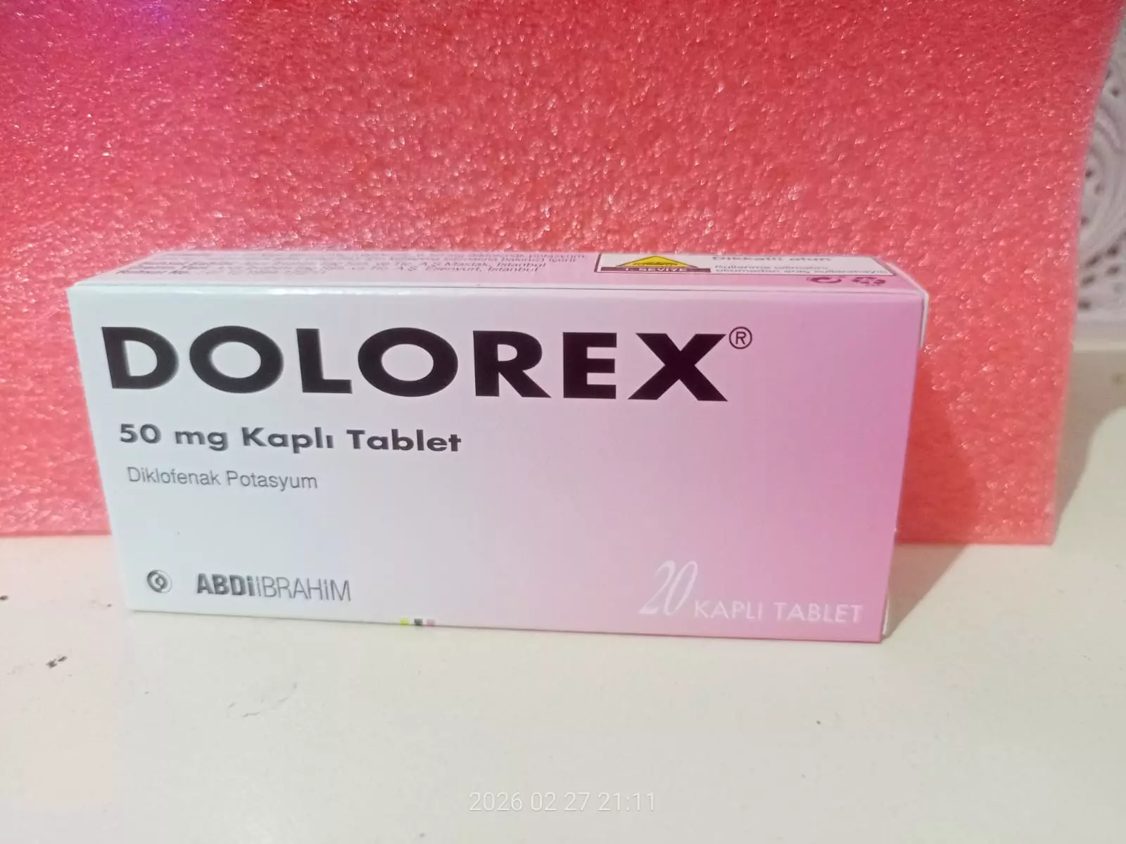 DOLOREX 50 mg Kaplı Tablet
